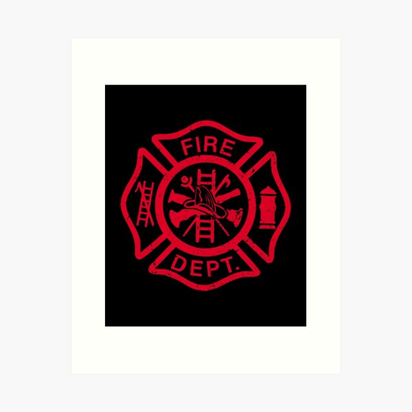 Item preview, Fire Department Symbol Red designed and sold by ruinzahelva.