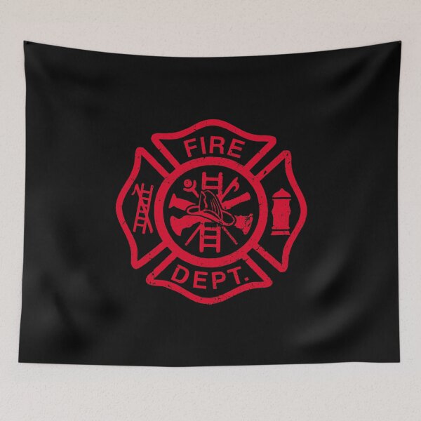Item preview, Fire Department Symbol Red designed and sold by ruinzahelva.