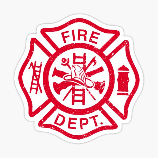 Item preview, Fire Department Symbol Red designed and sold by ruinzahelva.