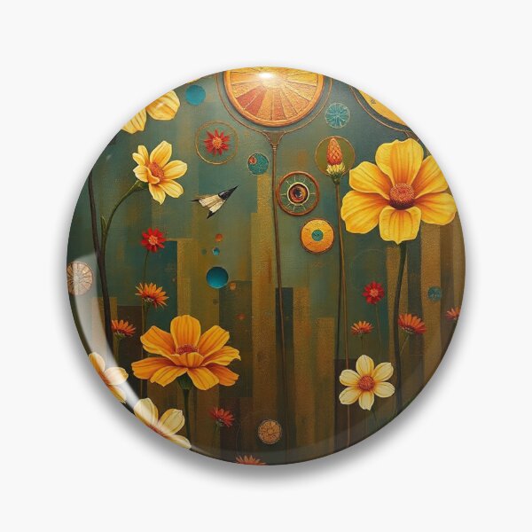Item preview,   A Beautiful Flower Garden painting inspired by Gustav Klimt designed and sold by Vintage Designs +.