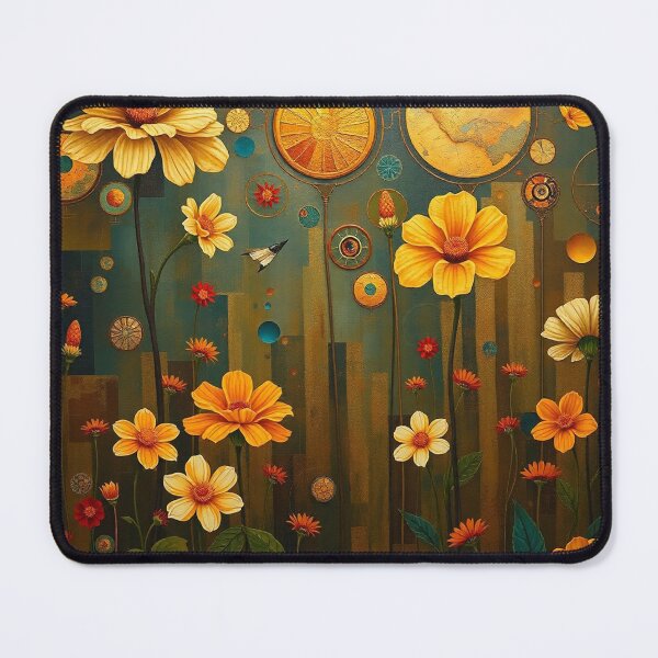 Item preview,   A Beautiful Flower Garden painting inspired by Gustav Klimt designed and sold by Vintage Designs +.