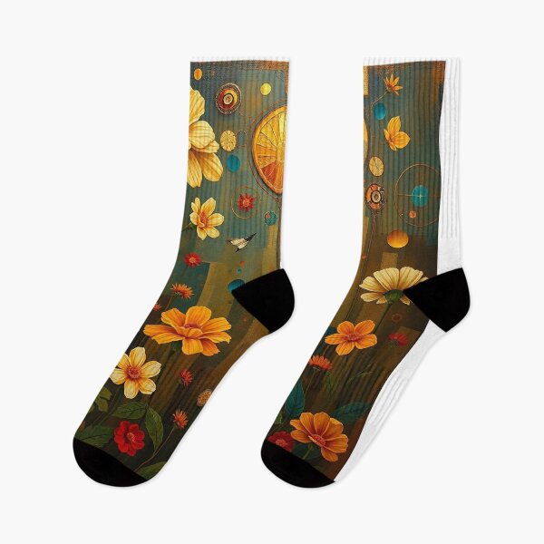 Item preview,   A Beautiful Flower Garden painting inspired by Gustav Klimt designed and sold by Vintage Designs +.