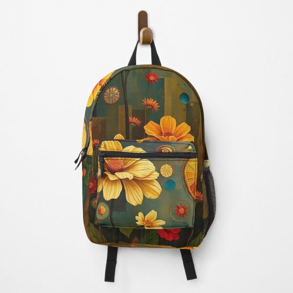 Item preview, A Beautiful Flower Garden painting inspired by Gustav Klimt designed and sold by Vintage Designs +.