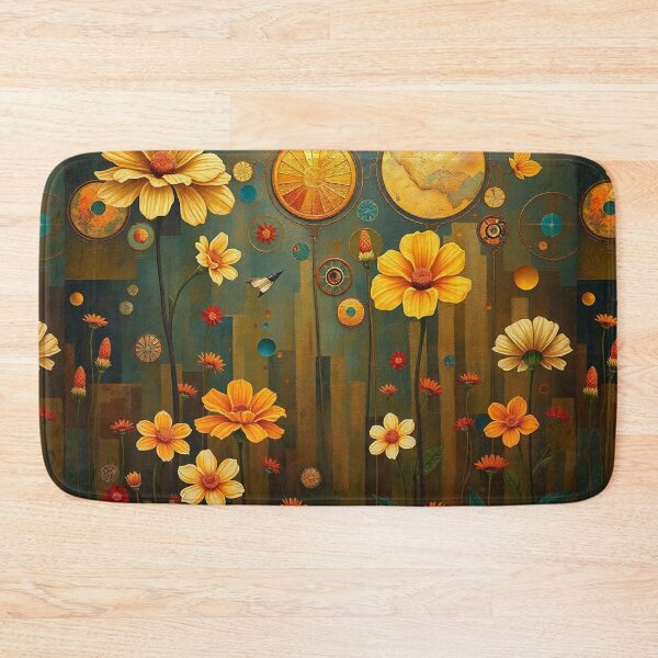 Item preview,   A Beautiful Flower Garden painting inspired by Gustav Klimt designed and sold by Vintage Designs +.