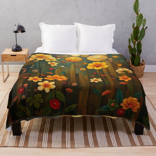 Item preview,   A Beautiful Flower Garden painting inspired by Gustav Klimt designed and sold by Vintage Designs +.