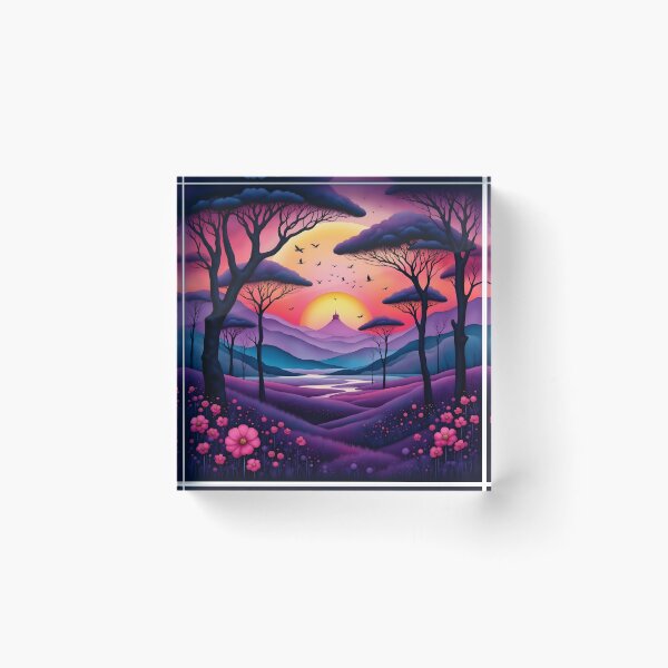 Item preview, Woods at dawn, purple fantasy designed and sold by Coolparrotgirl.