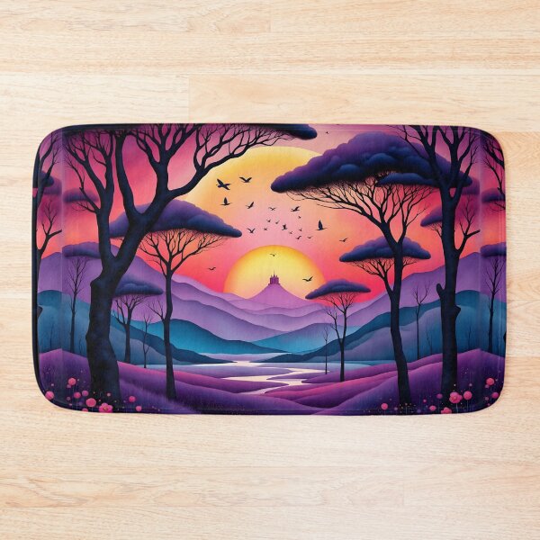 Item preview, Woods at dawn, purple fantasy designed and sold by Coolparrotgirl.