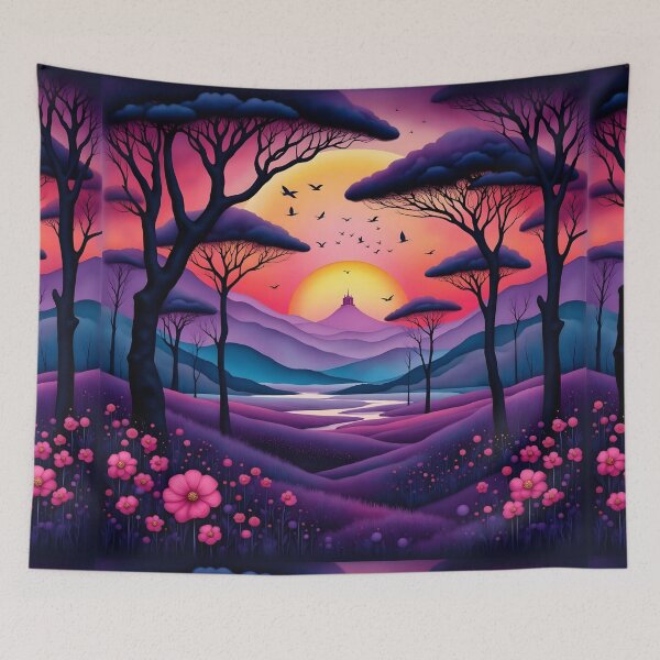 Item preview, Woods at dawn, purple fantasy designed and sold by Coolparrotgirl.