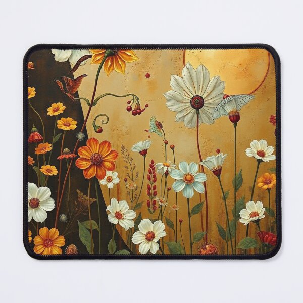 Item preview,   A Beautiful Flower Garden painting inspired by Gustav Klimt designed and sold by Vintage Designs +.