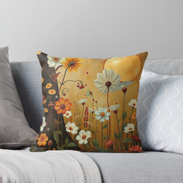 Item preview,   A Beautiful Flower Garden painting inspired by Gustav Klimt designed and sold by Vintage Designs +.