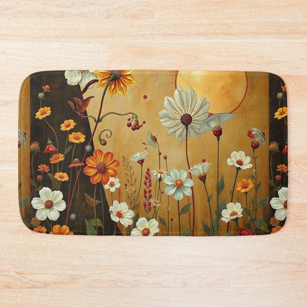 Item preview,   A Beautiful Flower Garden painting inspired by Gustav Klimt designed and sold by Vintage Designs +.