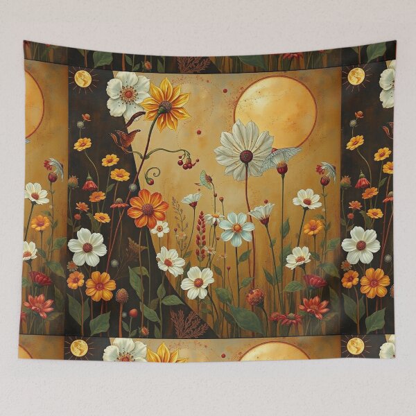 Item preview,   A Beautiful Flower Garden painting inspired by Gustav Klimt designed and sold by Vintage Designs +.