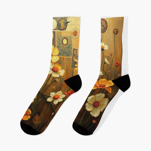 Item preview, A Beautiful Flower Garden painting inspired by Gustav Klimt designed and sold by Vintage Designs +.