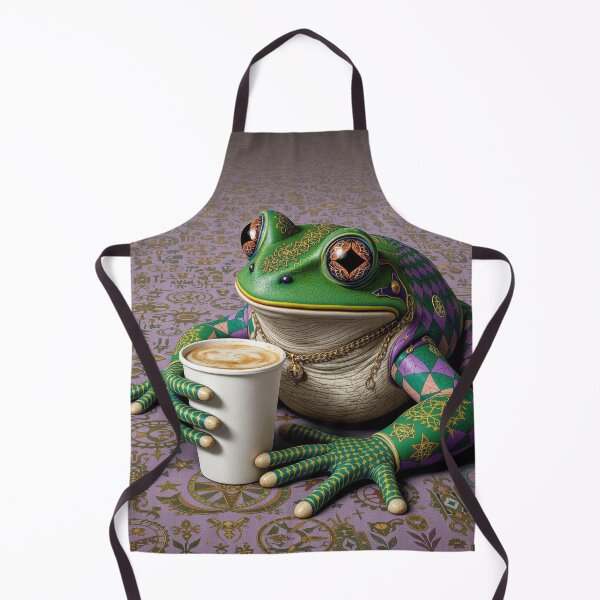 Item preview, Coffee Frog on the Carpet designed and sold by HabitableMoons.