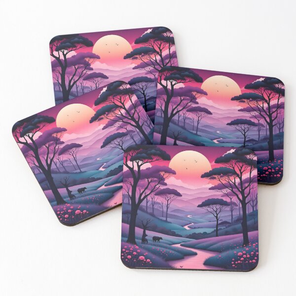 Item preview, Woods at dawn, purple fantasy designed and sold by Coolparrotgirl.