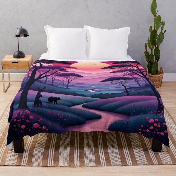 Item preview, Woods at dawn, purple fantasy designed and sold by Coolparrotgirl.
