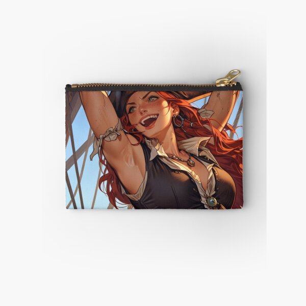 Item preview,  Vintage Manga style Red Head Pirate Queen Anne Bonney vintage Anime Manga Illustration designed and sold by Vintage Designs +.