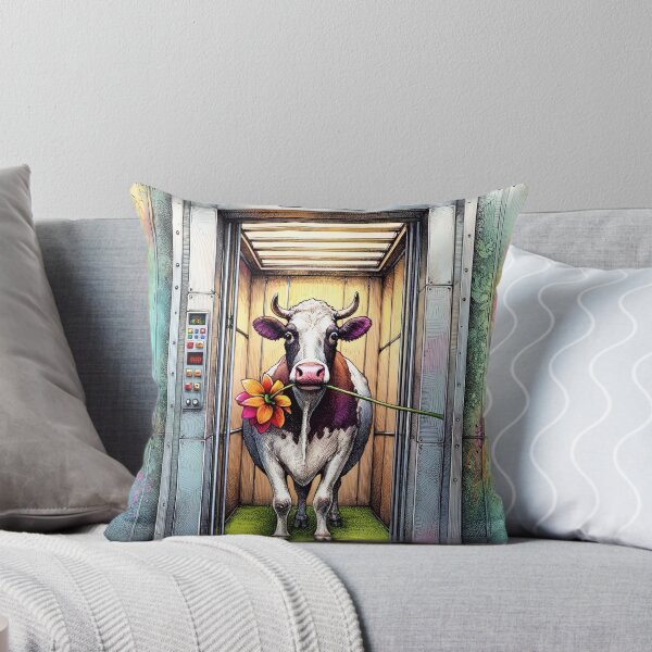Item preview, Funny Cow in the Elevator designed and sold by M-Y-A-R-T-.
