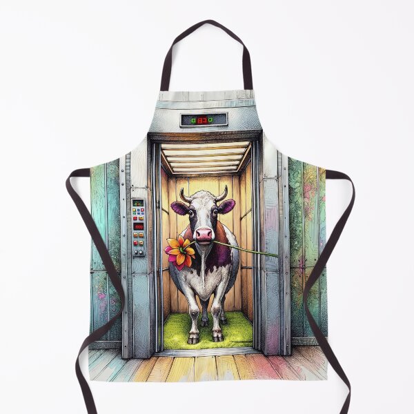 Item preview, Funny Cow in the Elevator designed and sold by M-Y-A-R-T-.