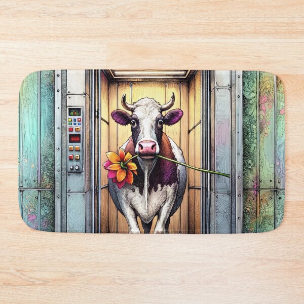Item preview, Funny Cow in the Elevator designed and sold by M-Y-A-R-T-.