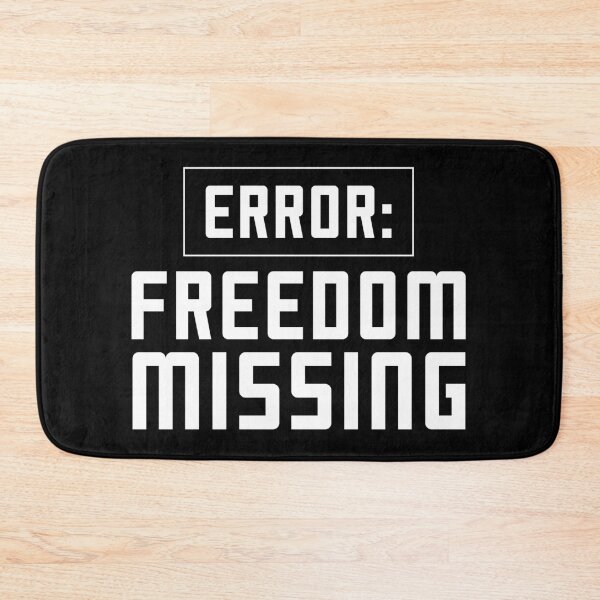 Item preview, Error Freedom Missing Bold Free Speech Statement designed and sold by Designer-Girl.