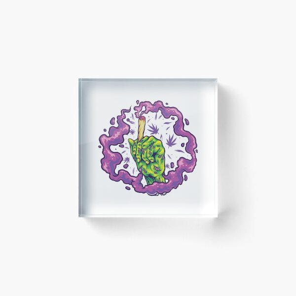 Item preview, ZOMBIE HAND HOLDING JOINT - PSYCHEDELIC designed and sold by PSYNOVA.
