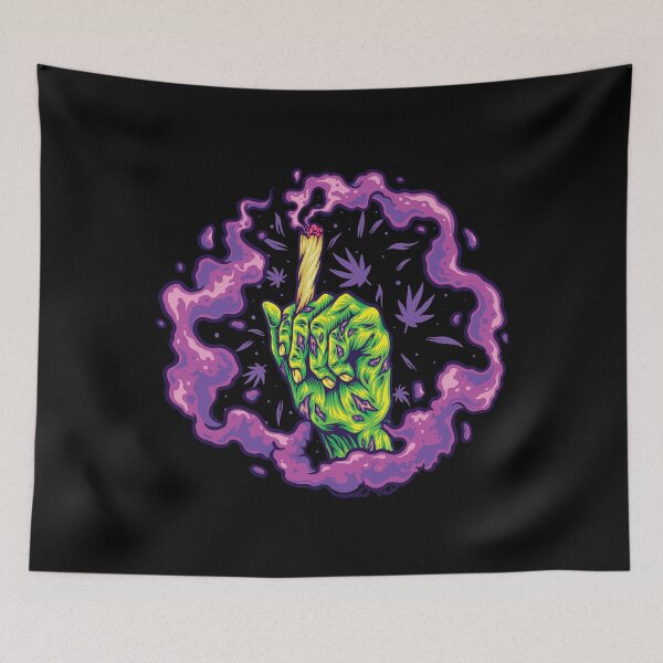 Item preview, ZOMBIE HAND HOLDING JOINT - PSYCHEDELIC designed and sold by PSYNOVA.