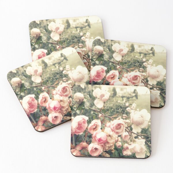 Item preview, Light pink roses in a green garden designed and sold by by-jwp.