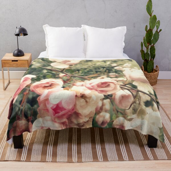 Item preview, Light pink roses in a green garden designed and sold by by-jwp.