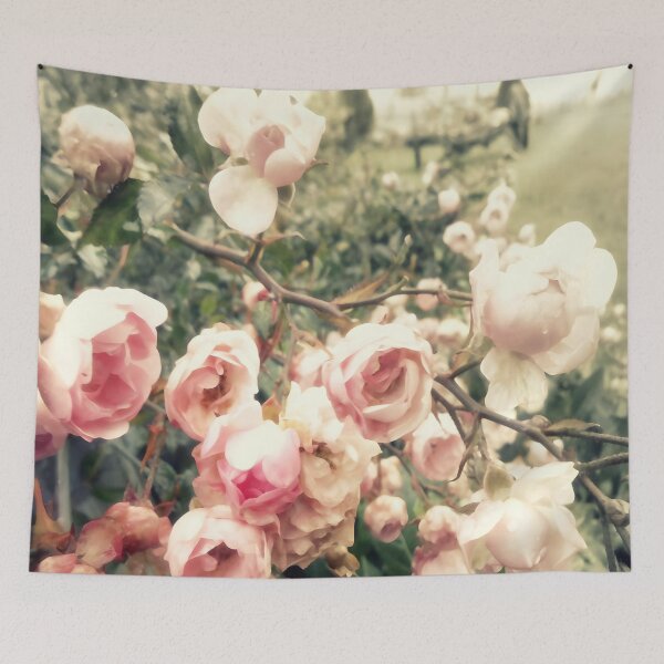 Item preview, Light pink roses in a green garden designed and sold by by-jwp.