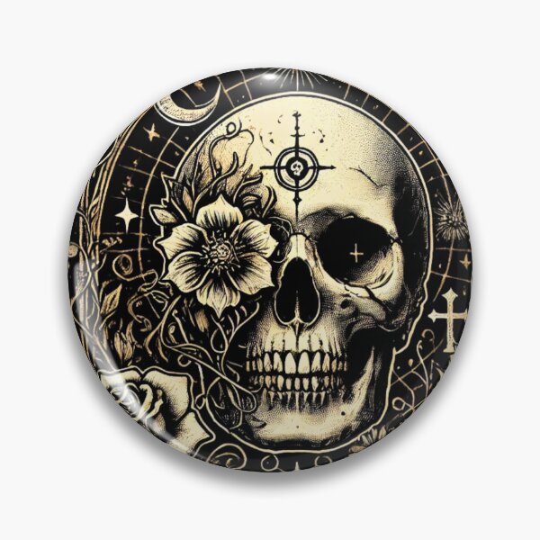 Item preview, Life Grows in Darkness - Gothic Skull Aesthetic T-Shirt designed and sold by Machciu04.