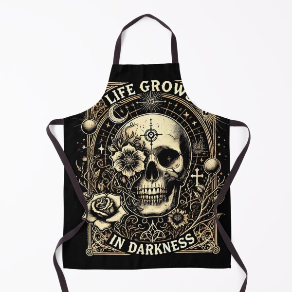 Item preview, Life Grows in Darkness - Gothic Skull Aesthetic T-Shirt designed and sold by Machciu04.