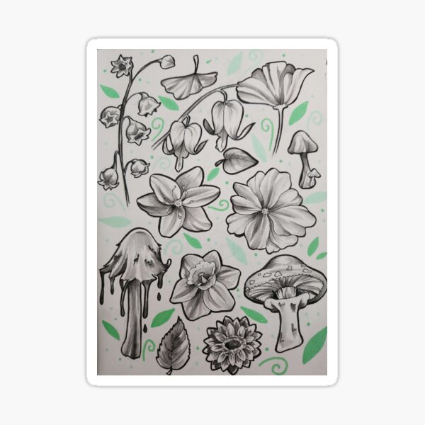 Aperçu de l'œuvre Feuille flash sur les fleurs créée et vendue par Morning ray art studio .