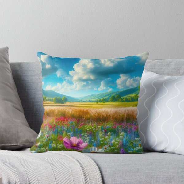 Item preview, Breathtaking fields of wildflower nature’s painted landscape designed and sold by PinkPandaDesign.