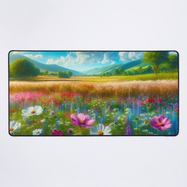 Item preview, Breathtaking fields of wildflower nature’s painted landscape designed and sold by PinkPandaDesign.