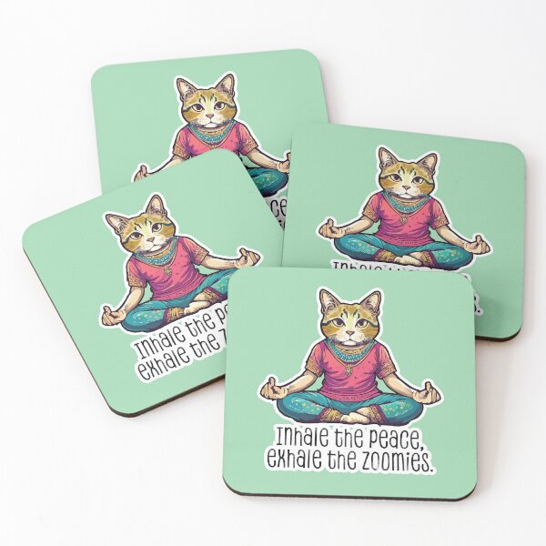Item preview, YOGA; Inhale the Peace, Exhale the Zoomies designed and sold by FoxWink Inc.