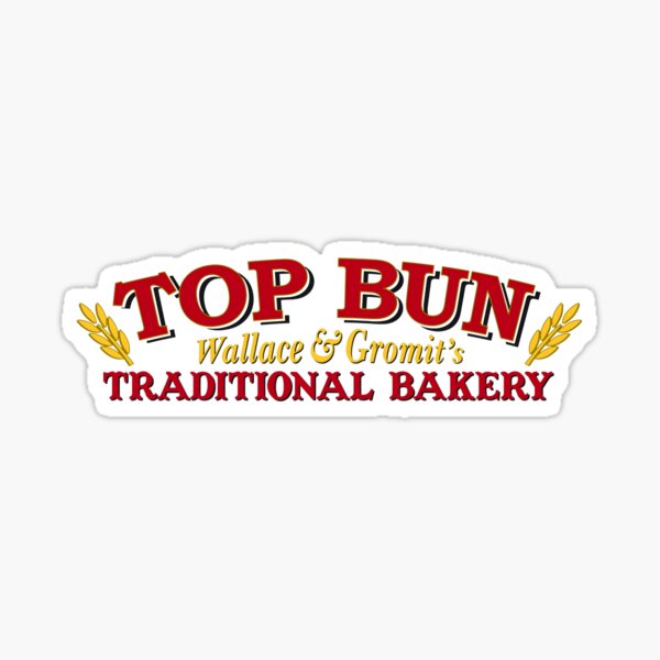 Item preview, Top Bun Bakery Van Sign Wallace and Gromit A Matter of Loaf and Death designed and sold by Chilled Peak.