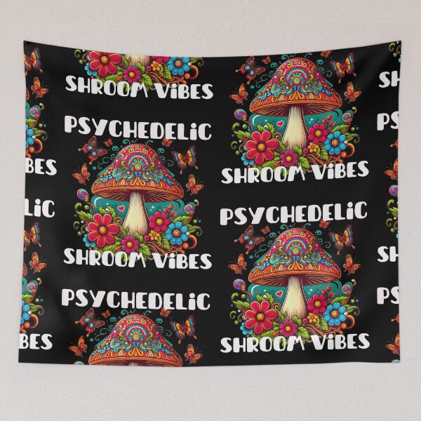 Item preview, Psychedelic Shroom Vibes - 70s Style Mushroom designed and sold by Rawecz Studio.