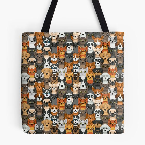 Item preview, Cat And Dog Seamless Pattern Cute Cartoon designed and sold by vintageretrostyleshop.