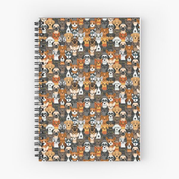 Item preview, Cat And Dog Seamless Pattern Cute Cartoon designed and sold by vintageretrostyleshop.