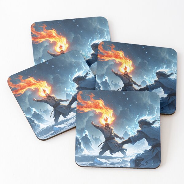Item preview, Blazing Inferno Versus Icy Tempest: Clash of Elements designed and sold by Astraliscape.