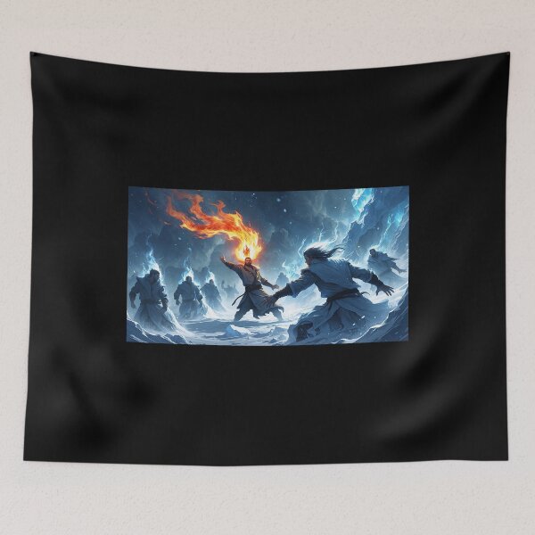 Item preview, Blazing Inferno Versus Icy Tempest: Clash of Elements designed and sold by Astraliscape.
