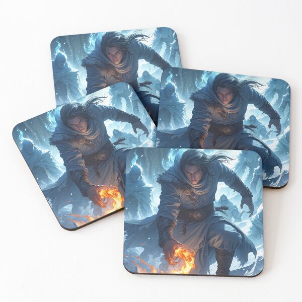 Item preview, Elemental Fury Unleashed: Fiery War Against Icy Shadows designed and sold by Astraliscape.
