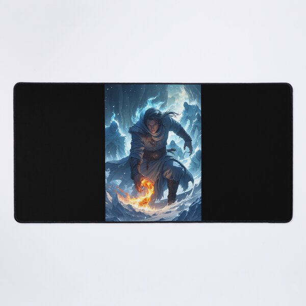Item preview, Elemental Fury Unleashed: Fiery War Against Icy Shadows designed and sold by Astraliscape.