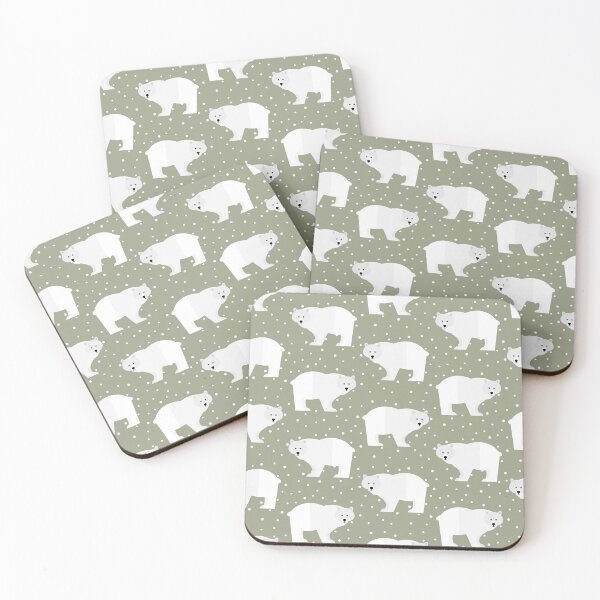 Item preview, Polar bears on green designed and sold by reneesillus.