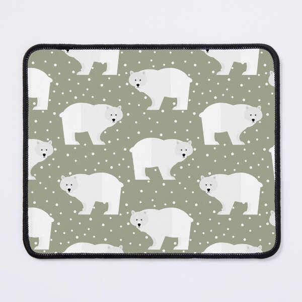 Item preview, Polar bears on green designed and sold by reneesillus.