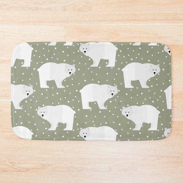 Item preview, Polar bears on green designed and sold by reneesillus.