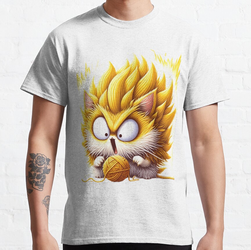 Super Saiyan Cat Classic T-Shirt