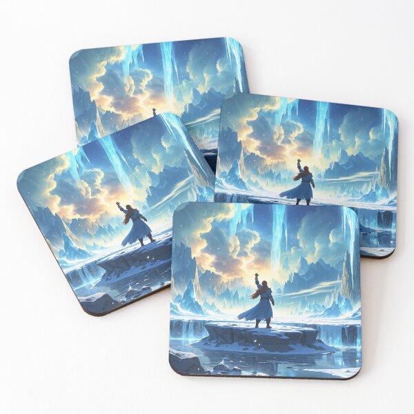 Item preview, Frozen Kingdom Thaws: Triumph Amid Glowing Spirit Rebirth designed and sold by Astraliscape.