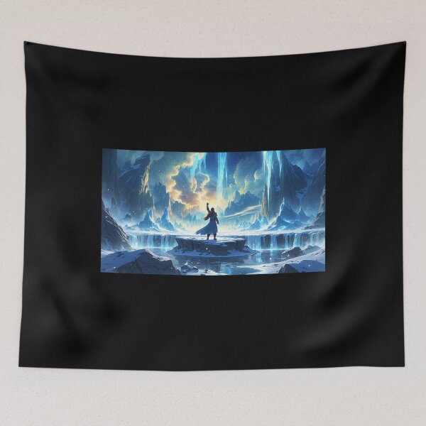 Item preview, Frozen Kingdom Thaws: Triumph Amid Glowing Spirit Rebirth designed and sold by Astraliscape.